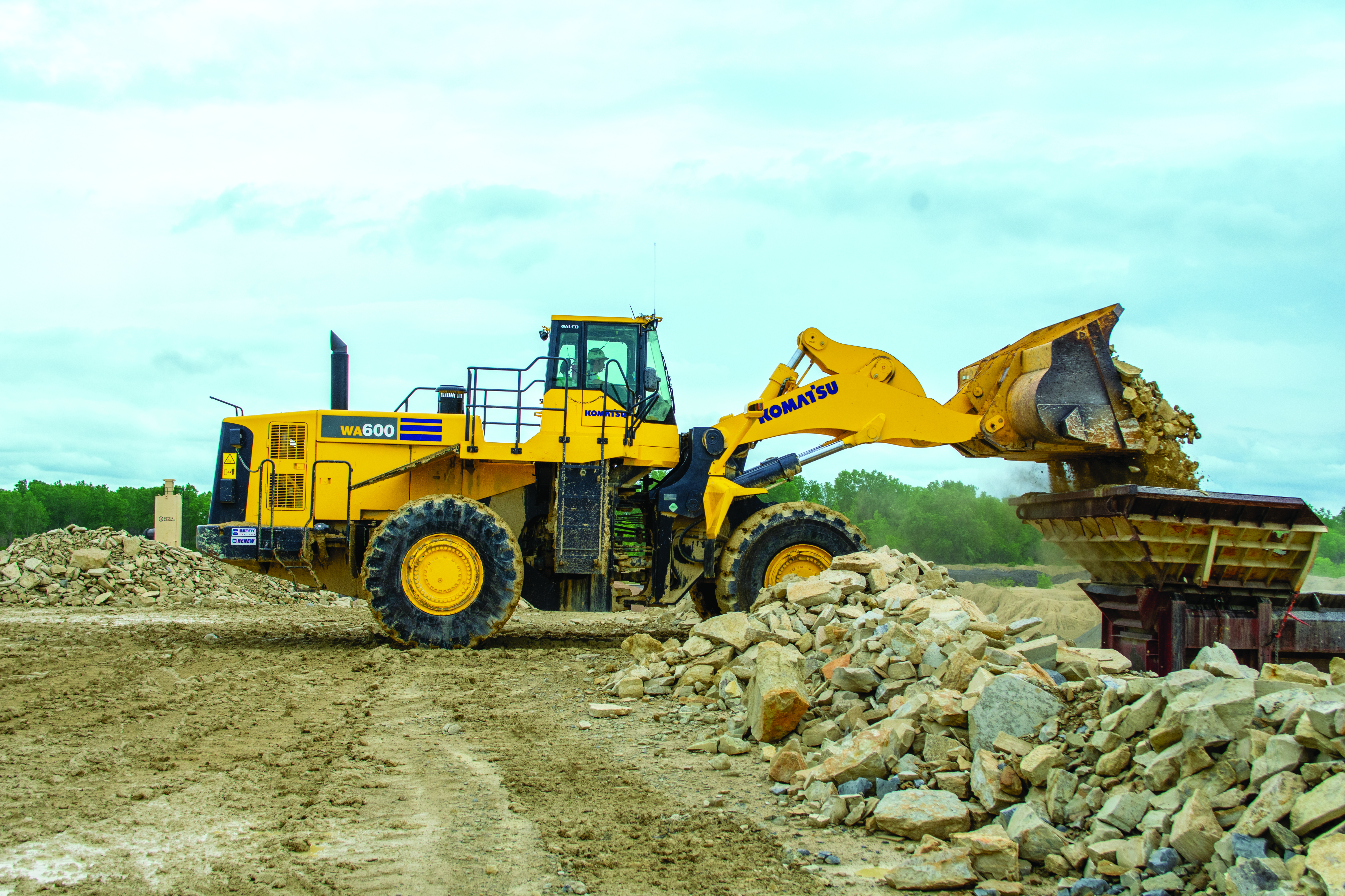 Komatsu's WA475-10 WH wheel loader/waste handler will be